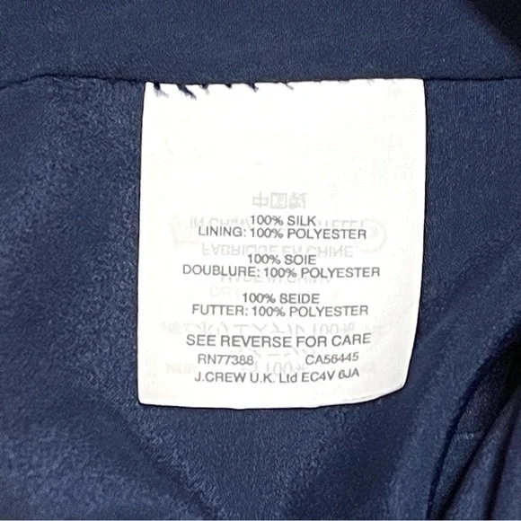 J. Crew Woman 100% SILK Classic Floral Sleeveless Holter Top Size 4 - Picture 8 of 11